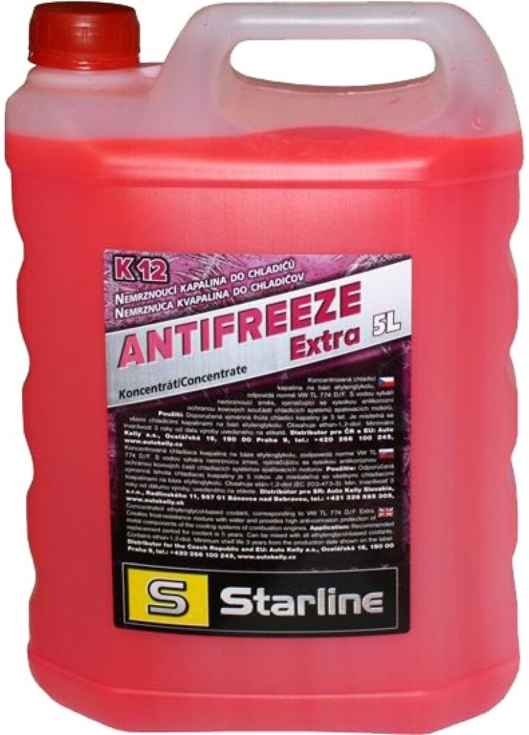 Антифриз Starline Extra K12 G-12+ концентрат розовый -74°C 5л (NA K12-5) фото 1