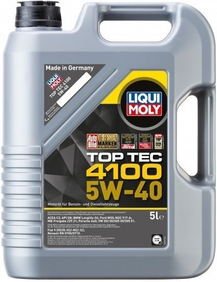 Олива моторна Liqui Moly Top Tec 4100 5W-40 5л (7501/9511)фото1