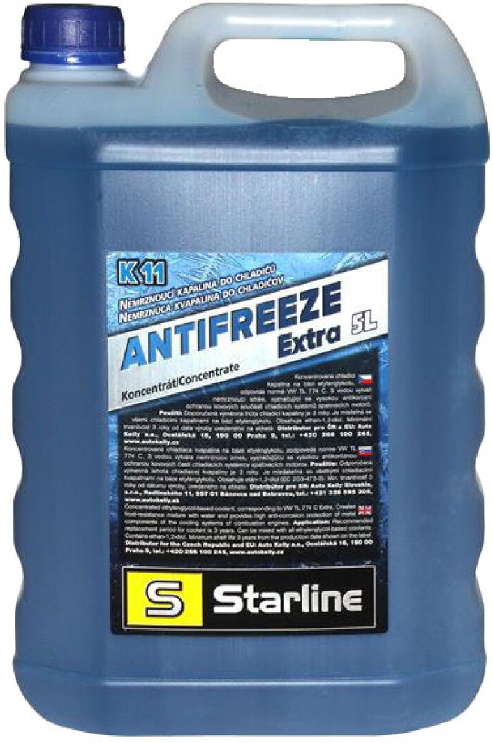 Антифриз Starline Extra K11 G-11 концентрат синий -74°C 5л (NA K11-5) фото 1