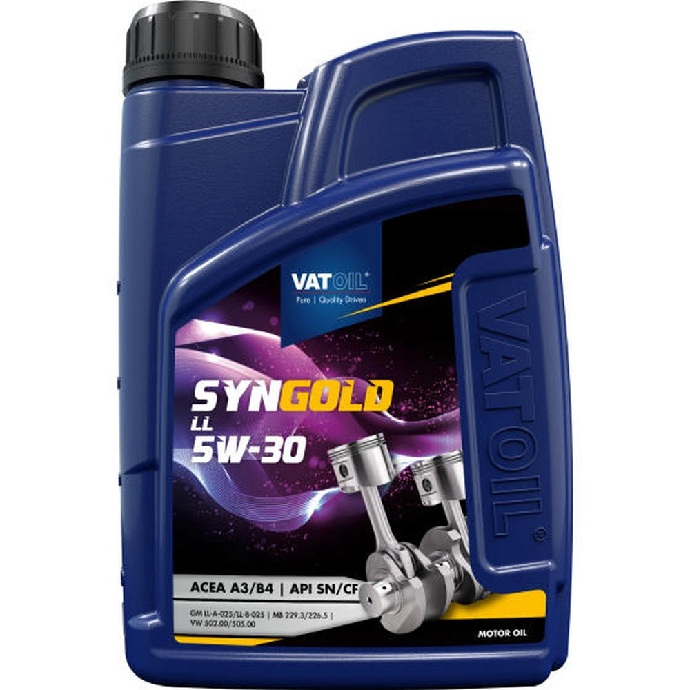 Олива моторна VATOIL SynGold LL 5W-30 1л (10-1 LL) (50016)фото1