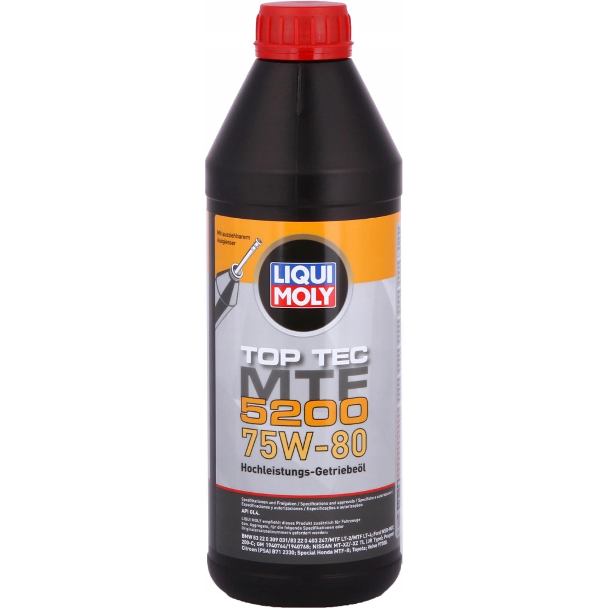 Масло трансмиссионное Liqui Moly Top Tec 5200 75W-80 MTF GL-4 1л (LQ 20845) фото 1