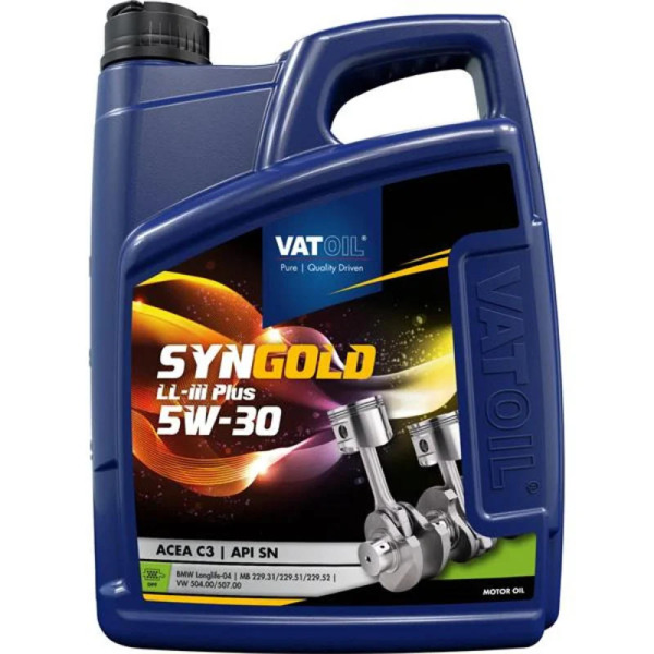 Масло моторное Vatoil SynGold LL-III Plus 5W-30 5л (10-5 LONGL III) (50642)
