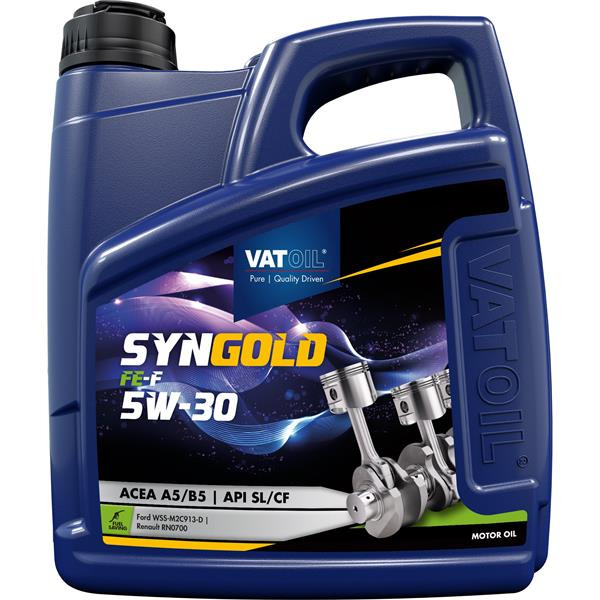 Олива моторна VATOIL SynGold FE-F 5W-30 4л (11-4 FE) (50040/50779)фото1