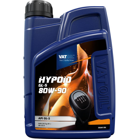 Олива трансмісійна VATOIL Hypoid 80W-90 GL-5 1л (VAT 21-1) (50078)фото1
