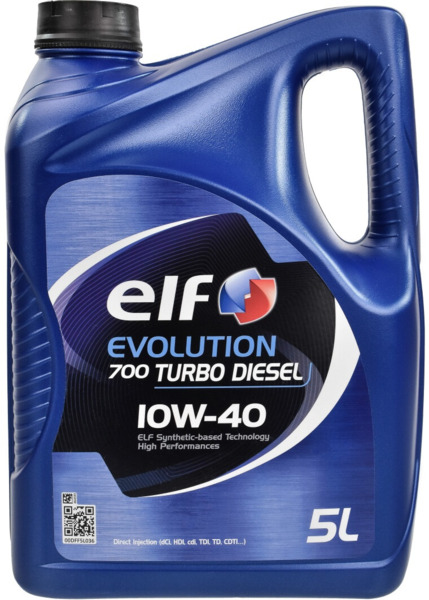 

Масло моторное ELF Evolution 700 Turbo Diesel 10W-40 5л (12-5 TD) (201553)