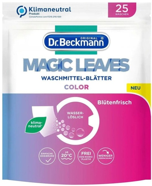 Салфетки Dr.Beckmann Magic Leaves для стирки цветных тканей 25 шт