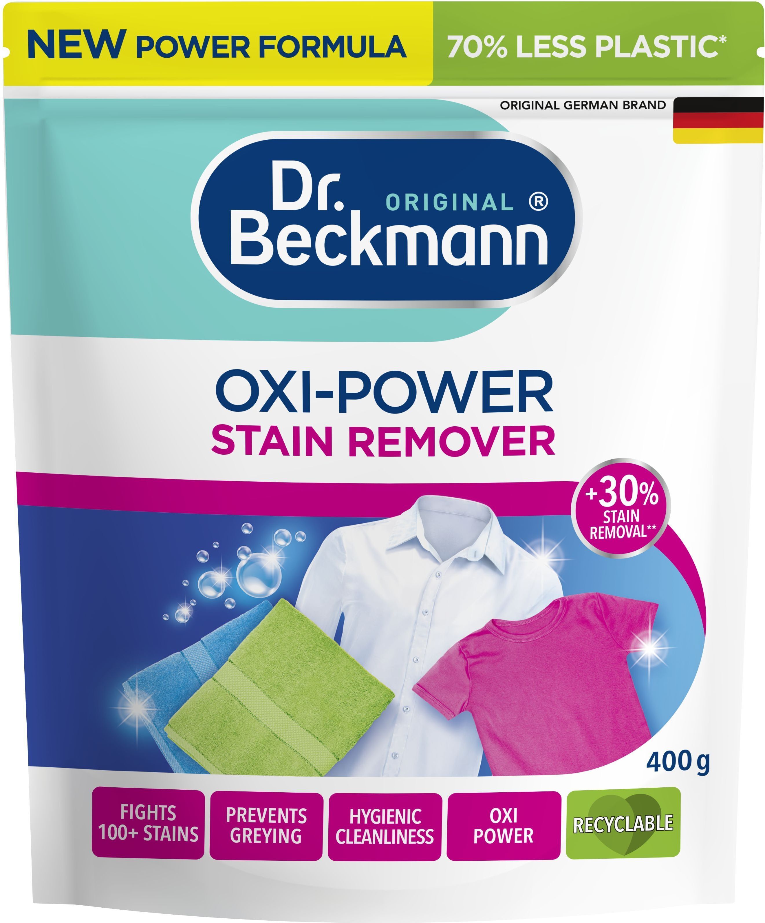 Кислородный пятновыводитель Dr.Beckmann для стойких загрязнений и пятен 400 г фото 1