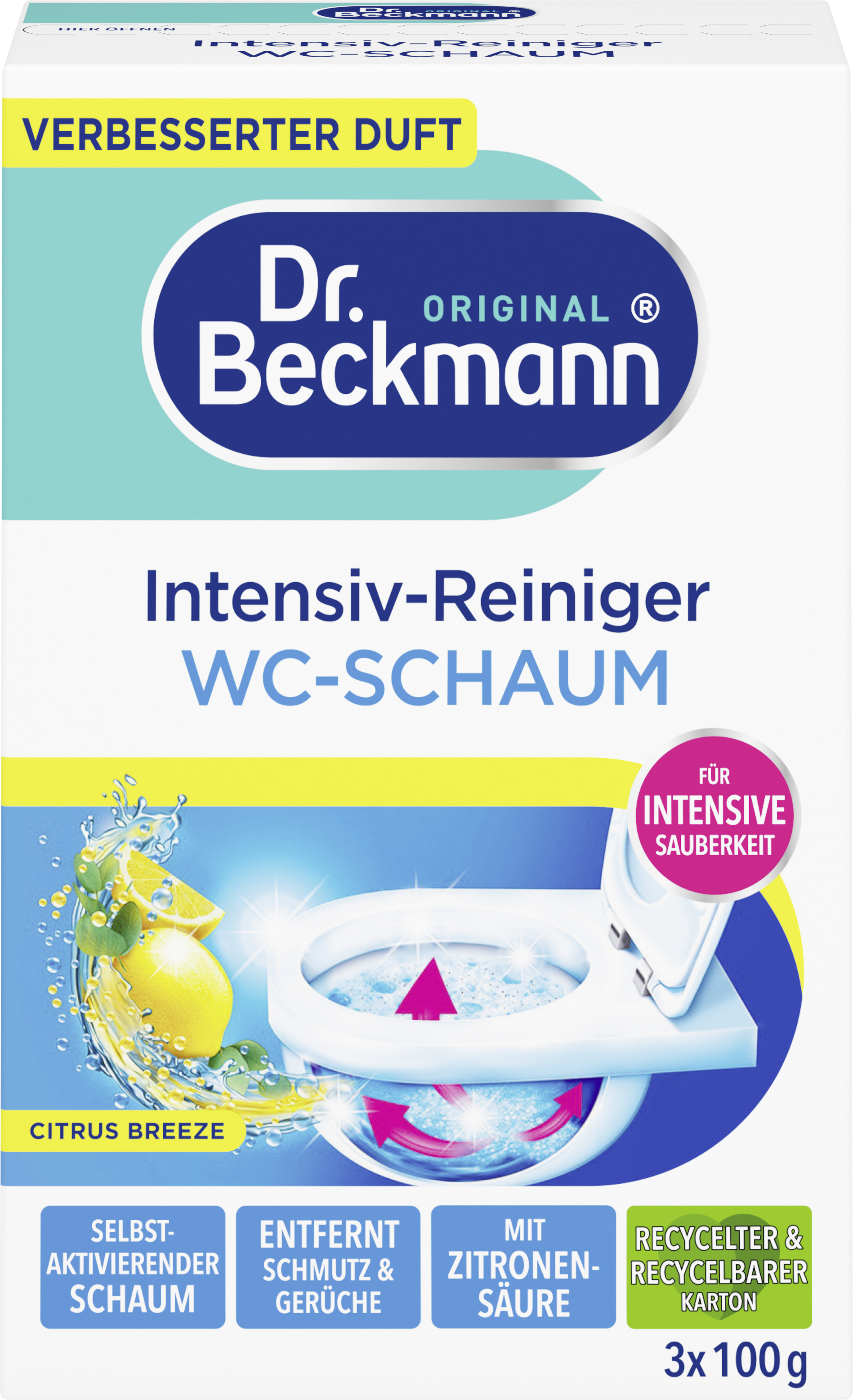 Очисник Dr.Beckmann для унітазу 3х100 гфото1