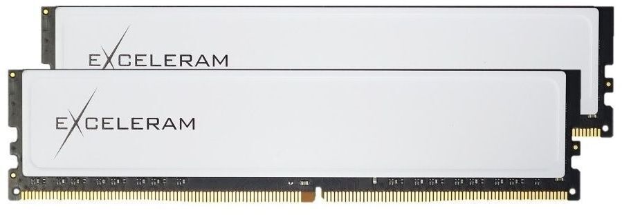 Память для ПК Exceleram DDR4 16GB (2x8GB) 3200 MHz White Sark (EBW4163222AD) фото1