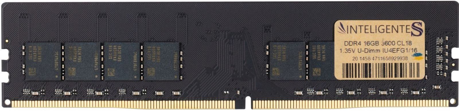 Память для ПК INTELIGENTES DDR4 16GB 3600 MHz (IU4EFG1/16) фото1