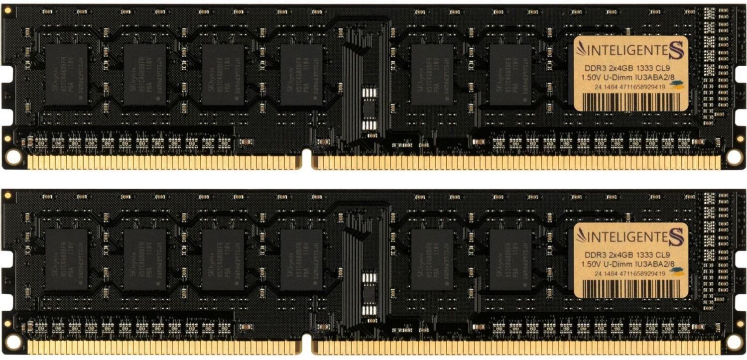 Память для ПК INTELIGENTES DDR3 8GB (2x4GB) 1333 MHz (IU3ABA2/8