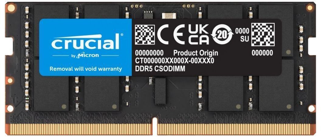 Память для ноутбука Micron SoDIMM DDR5 16GB 6400 MHz (CT16G64C52CS5) фото1