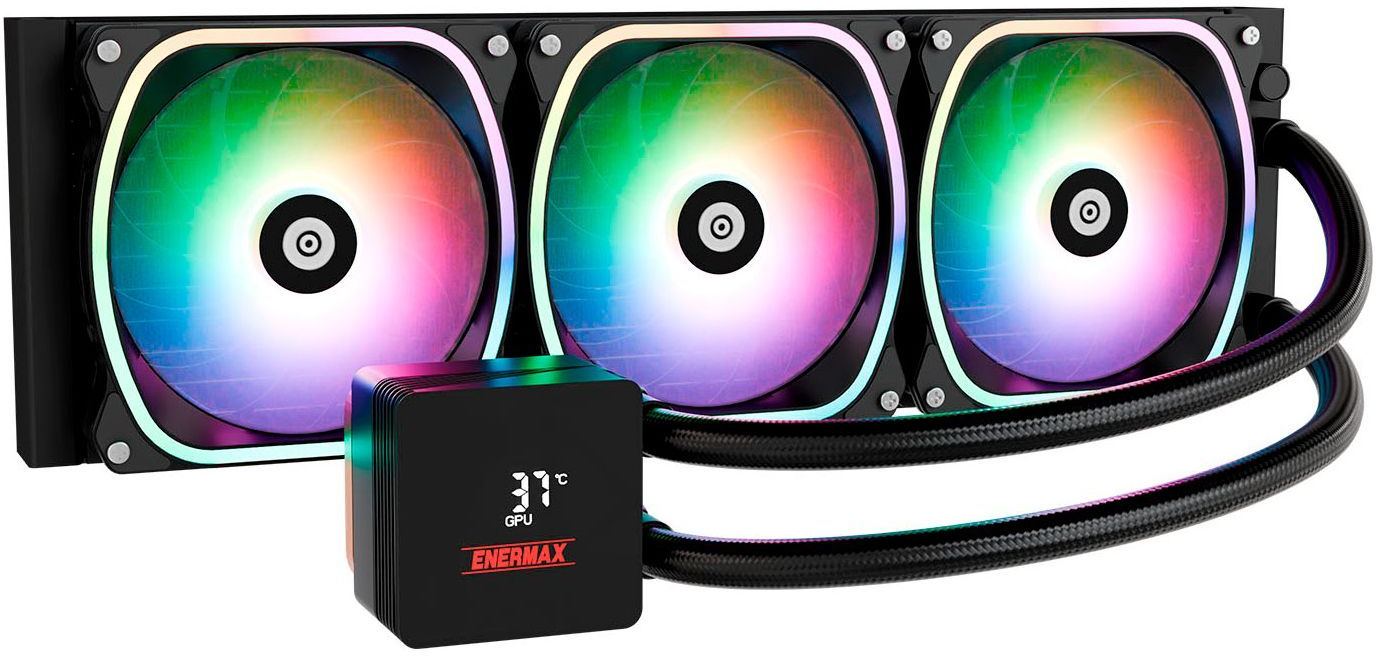 Система водяного охолодження Enermax Aquafusion II 360 ARGB (ELC-AQFS360-SQA) фото1
