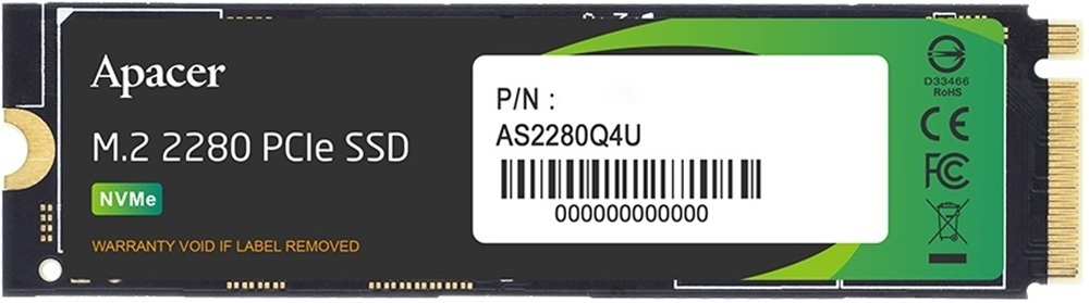 SSD накопитель APACER M.2 2280 512GB (AP512GAS2280Q4U-1)