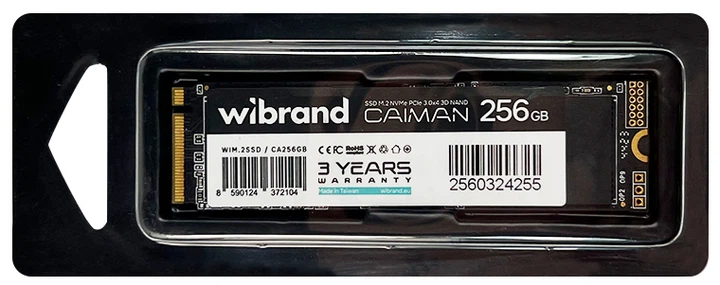 SSD накопитель Wibrand M.2 2280 256GB Caiman (WIM.2SSD/CA256GB) фото1