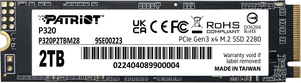 SSD накопичувач Patriot M.2 2280 2TB (P320P2TBM28) фото1