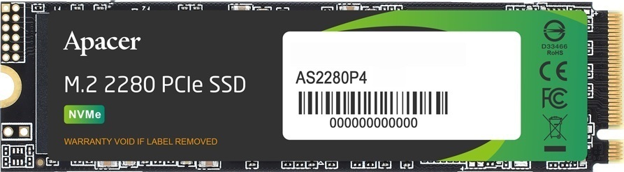 SSD накопитель APACER M.2 2280 512GB AS2280P4 (AP512GAS2280P4) фото 1