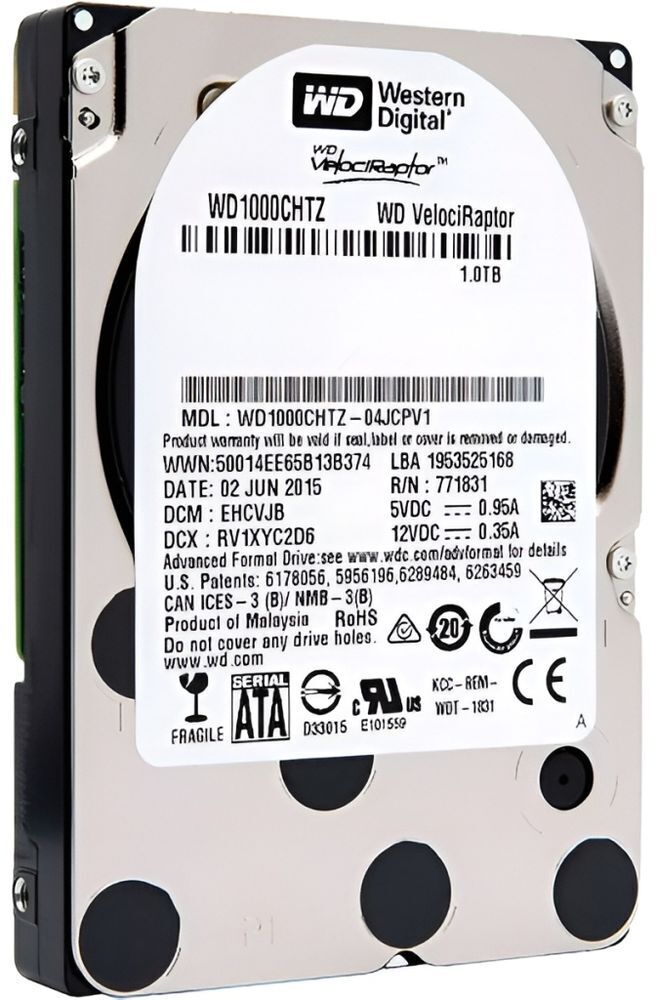 Жесткий диск WD 2.5" 1TB + переходник на 3.5" (WD1000CHTZ) фото 1