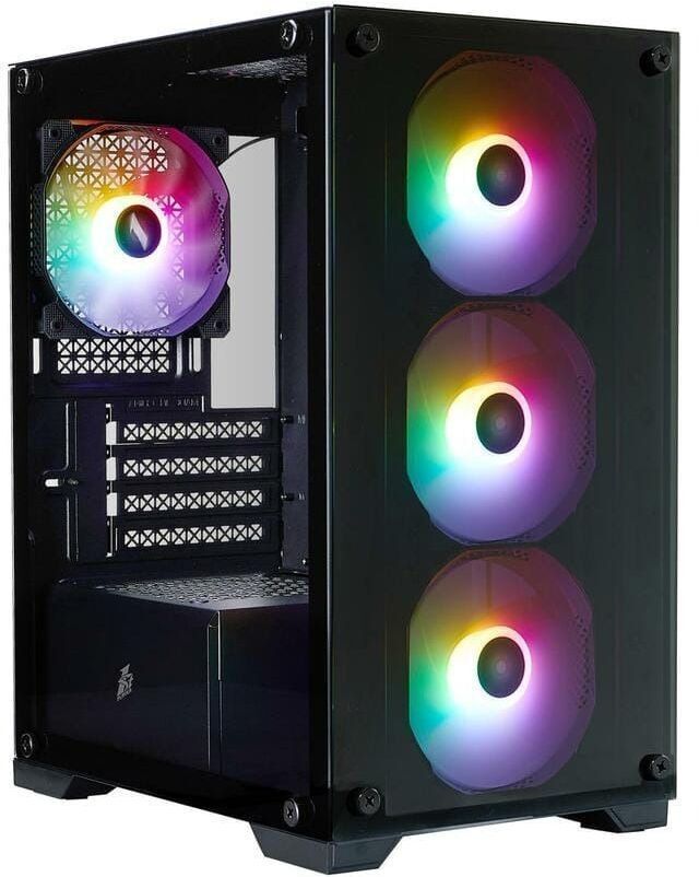 Корпус 1stPlayer X2-M-BK-4F7 (X2-M-BK-4F7)