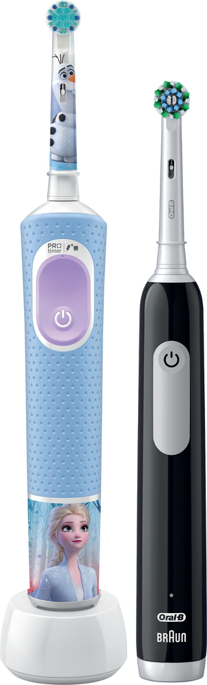Зубная щетка Braun Oral-B D103 Frozen (3+) + Pro 1 D305 (Family Edition) фото 1