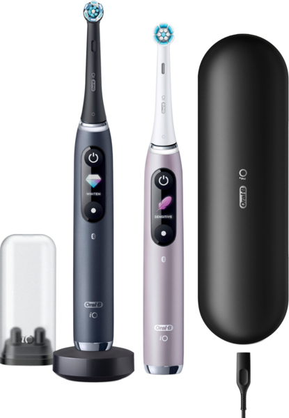 

Зубные щетки Braun Oral-B iO Series 9 DUO iOM9d.2J2.2AD Розовая+Черная (2)