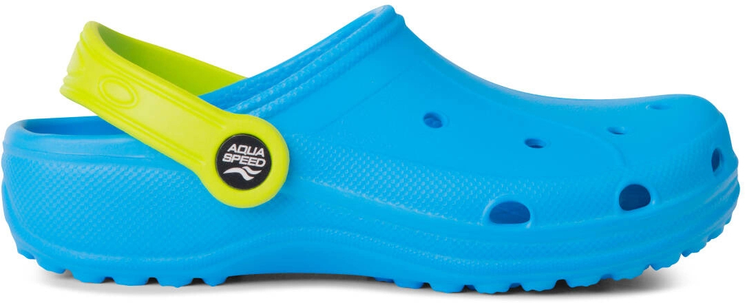 Кроксы AQUA SPEED Lima 555-02 27 голубые/желтые
