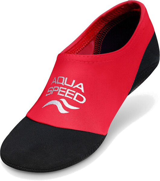 Носки для бассейна AQUA SPEED Neo Socks 177-31 20-21 красные/черные фото