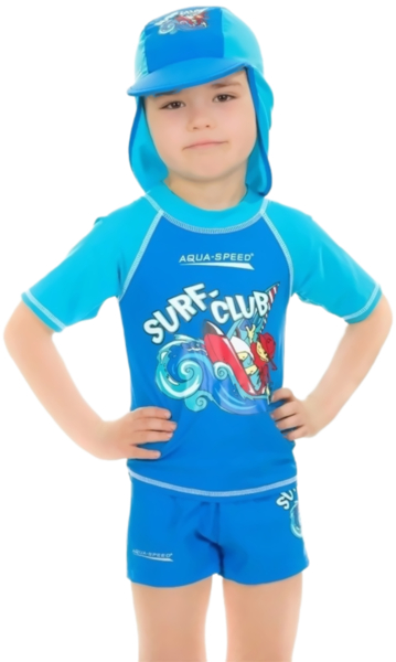 Футболка AQUA SPEED Surf-Club T-Shirt 383-02 104 синий/голубой фото 