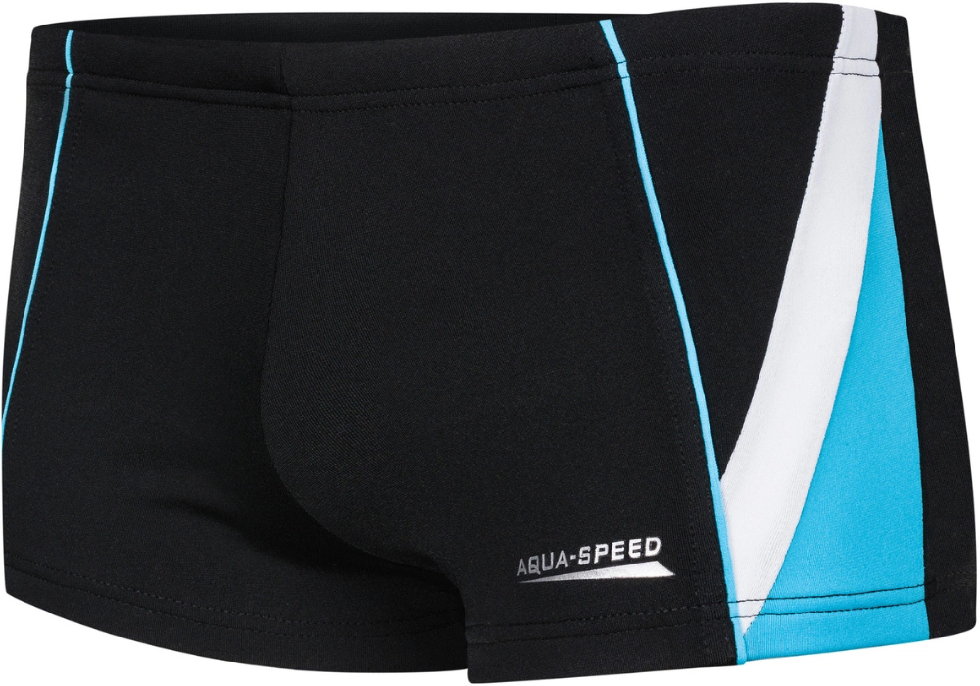 Плавки-боксеры AQUA SPEED Diego 392-01 140 черные/голубые/белые фото 1