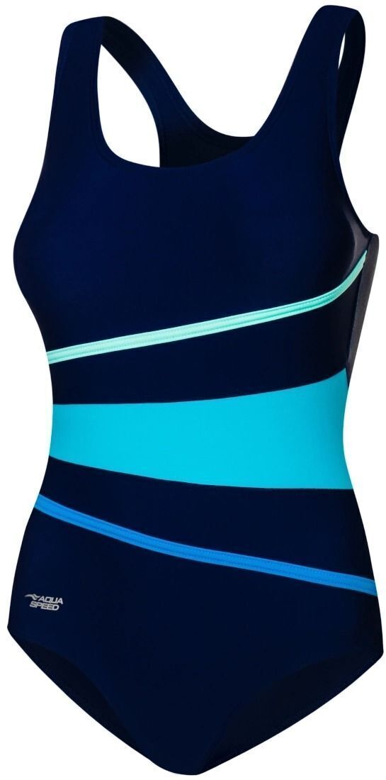Купальник AQUA SPEED Stella 352-410 38 темно-синий/бирюзовый