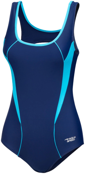 Купальник AQUA SPEED Kate 413-24 42 темно-синий/бирюзовый фото
