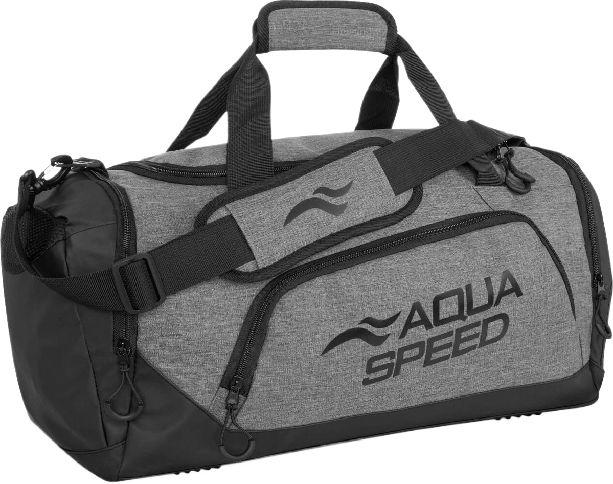Сумка AQUA SPEED Duffel Bag 141-37 55x26x30см серая/черная