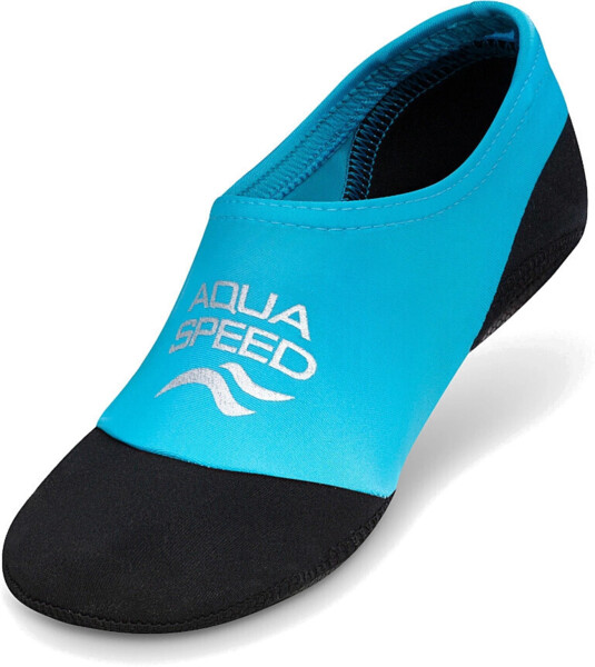 Носки для бассейна AQUA SPEED Neo Socks 177-01 24-25 черные/голубые фото