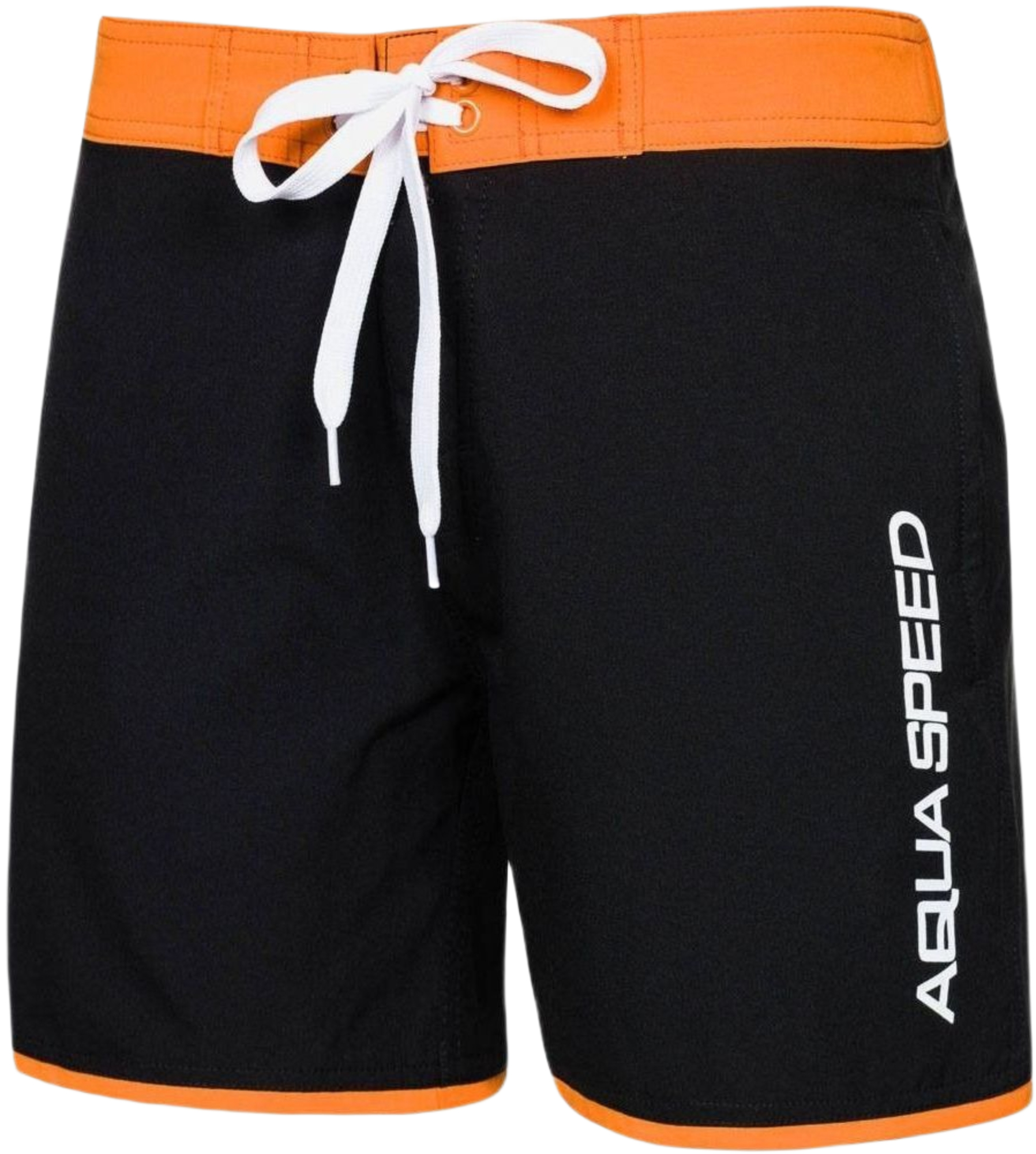 Пляжные шорты AQUA SPEED Evan Junior 305-01 164-176 см черные/оранжевые фото 1