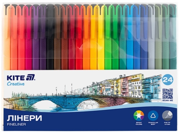 Линеры Kite Creative, набор 24шт (K-1165)