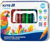 Маркери акрилові з рідкими чорнилами, 36шт Kite Creative (K-1163)