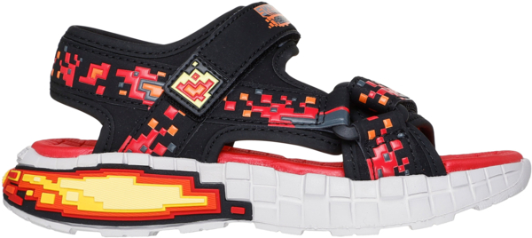 Сандали для мальчиков Skechers Mega-Splash 4K 402161L BKRD 35 (3 US) красные/черные
