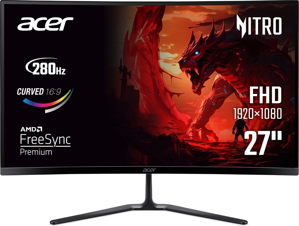 Монітор 27" ACER ED270Zbmiipx (UM.HE0EE.Z01)фото1