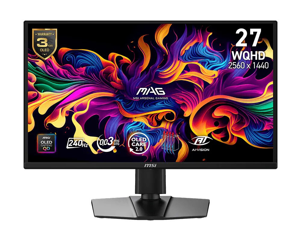 Монітор 26.5" MSI MAG 272QP QD-OLED-X24 (9S6-3CF89A-001)фото1