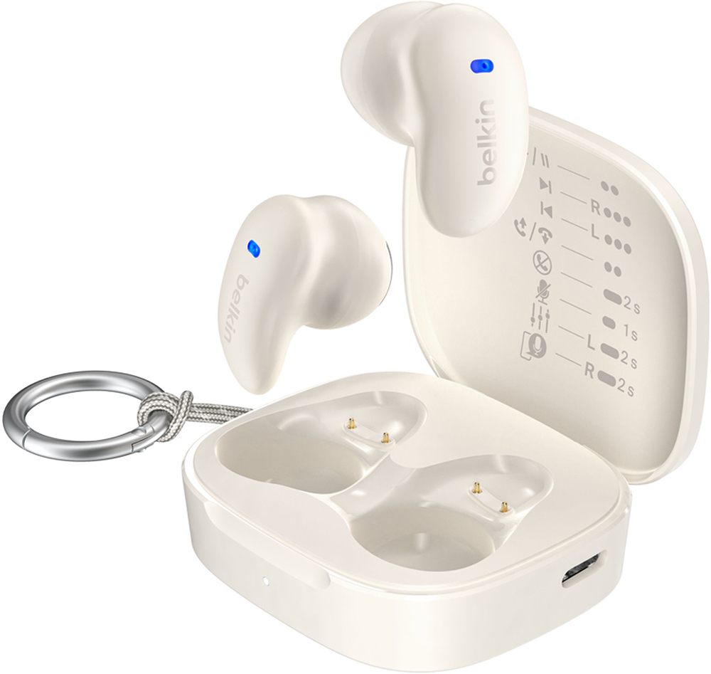 Навушники Belkin Soundform Anywhere True Wireless Sand (AUC014HQCR)