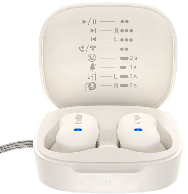 Наушники Belkin TWS Soundform Anywhere True Wireless кремовый (AUC014HQCR) фото 1