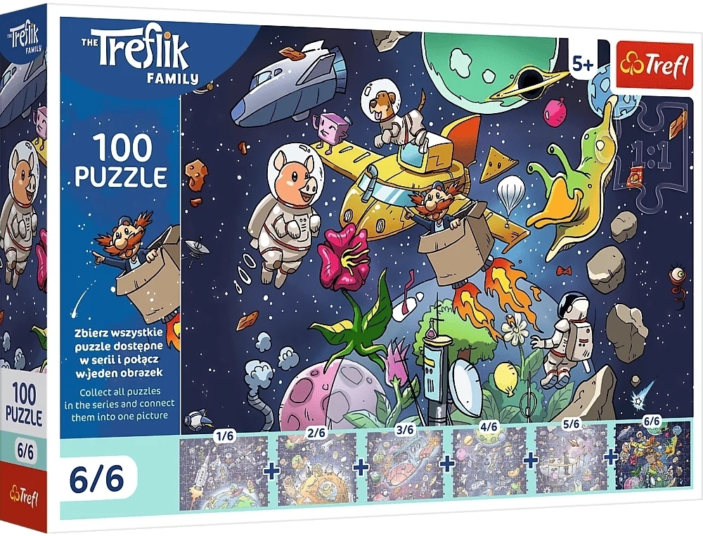 Пазл Trefl The Treflik Family Дядя в космосе 6/6 100 элементов (5900511165463) фото1