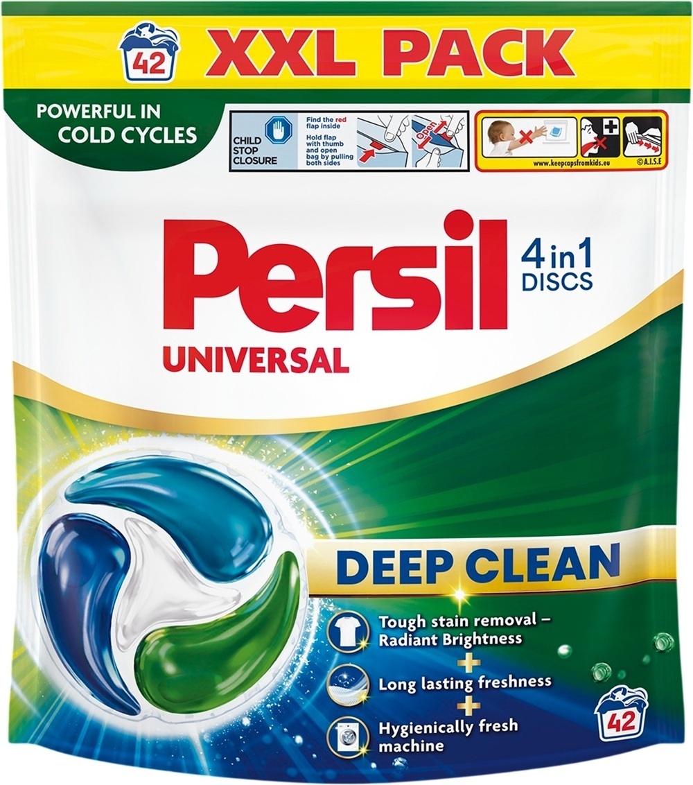 Диски для стирки Persil Universal 4in1 Discs Deep Clean 42 шт фото 1