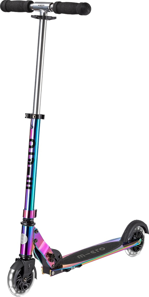 Самокат Micro серії Sprite LED – Неохром (SA0237)фото1
