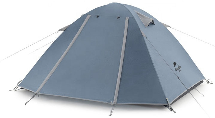 Палатка трехместная Naturehike P-Series NH18Z033-P 210T/65D, темно-синяя фото1