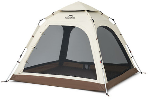 Палатка трехместная автоматическая Naturehike Ango CNK2550WS010, S, коричневая фото1