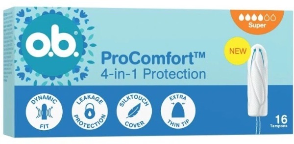 Тампоны женские гигиенические о.b. ProComfort Super 16 шт