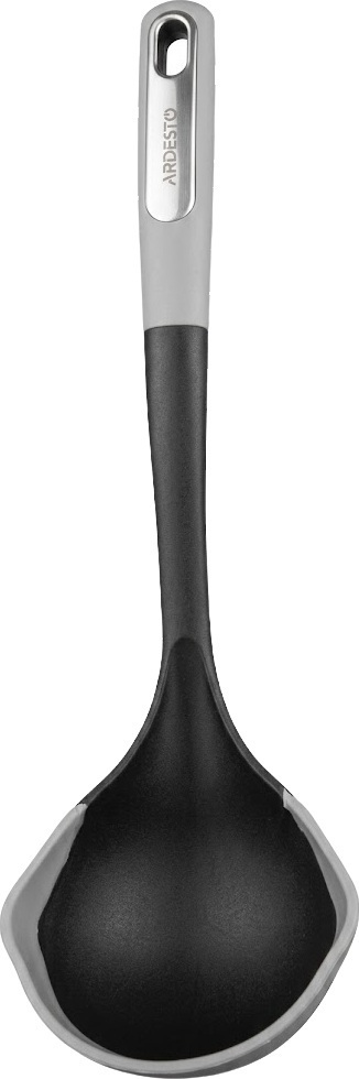 Ополоник ARDESTO Gemini, 34см, пластик, силікон, сіро-чорнийфото1