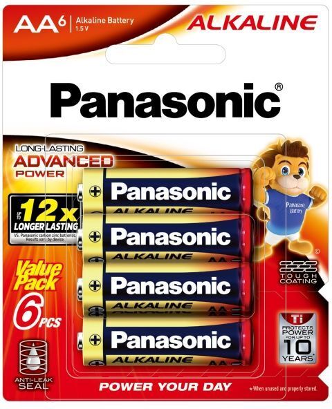 Батарейка Panasonic Alkaline AA 6 (LR6T/6BA) фото1
