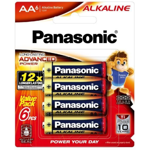 Батарейка Panasonic Alkaline AA 6 (LR6T/6BA)